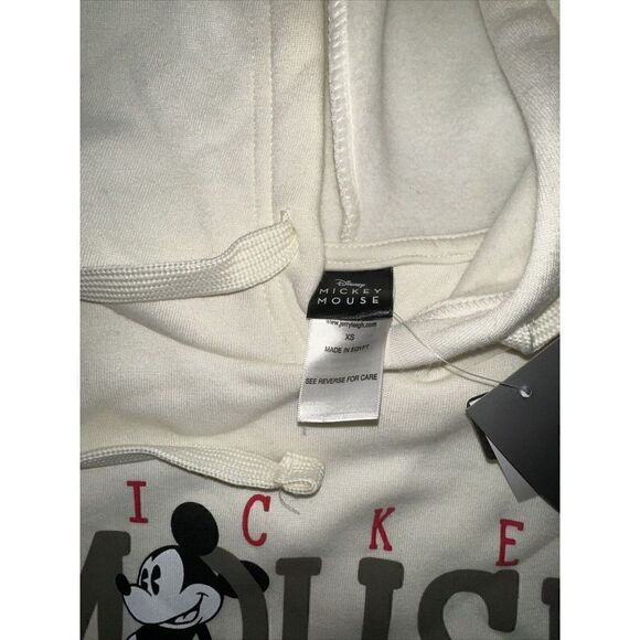 Mickey Mouse Tan Hoodie. Size XSmall. Fleece. NWT. E - Picture 4 of 7